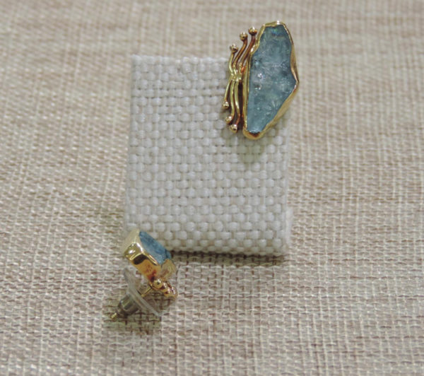 aqua marina earrings AQE9 1